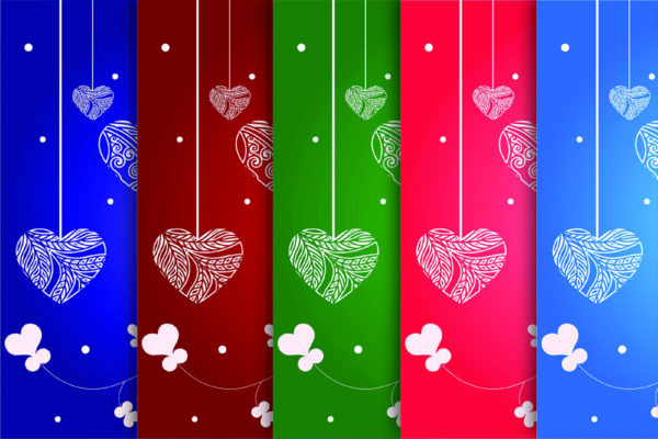 Mockup Valentine's Day Digital Paper, Seamless pattern file, Coquette Bow Background-029