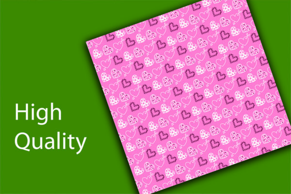 Valentines Themed Digital Papers, Valentine Seamless Digital Paper Bundle-011