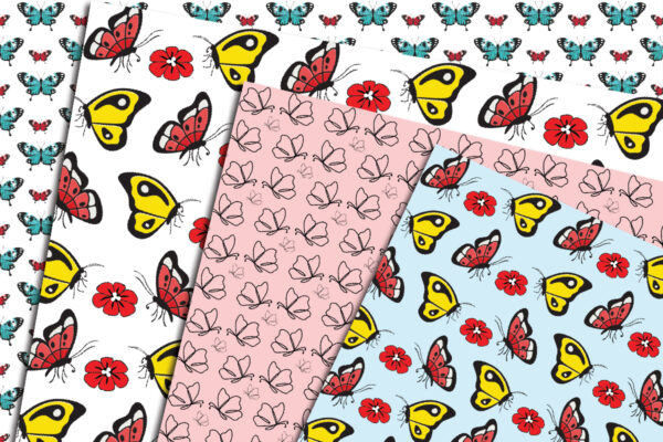 5_Mockup-03 Spring Butterfly Seamless Pattern-P01