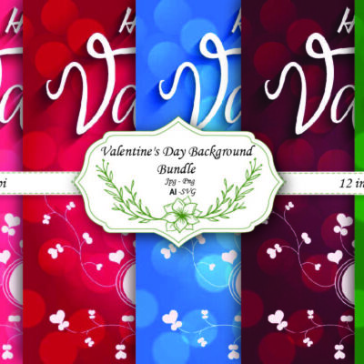 Mockup Valentine's day digital paper romantic digital paper