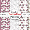 Spring Butterfly Seamless Paper