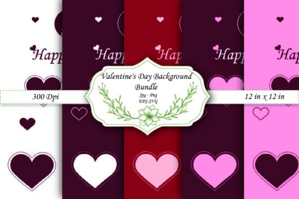 Mockup-01 Valentines digital paper