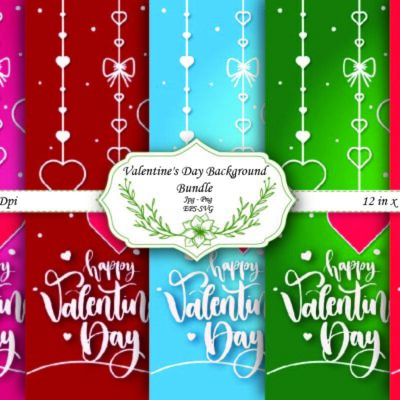 Valentine Digital Paper, Commercial Use Digital Paper