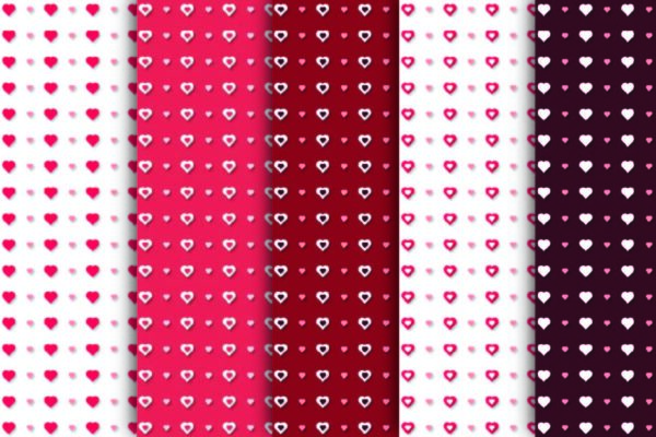 Valentines digital paper - Valentine clipart - Scrapbook paper - Pink and Blue Watercolor Digital Paper, Commercial use-012