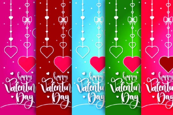 Valentine's Day Seamless Patterns | Digital Scrapbooking Paper-025