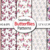 5_Mockup Spring Butterfly Seamless Paper