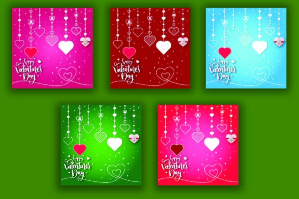 Valentine's Day Seamless Patterns | Digital Scrapbooking Paper-025