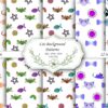 Cute cat Digital Paper Background