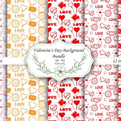 Mockup new-01 Valentine Scrapbook Patterns