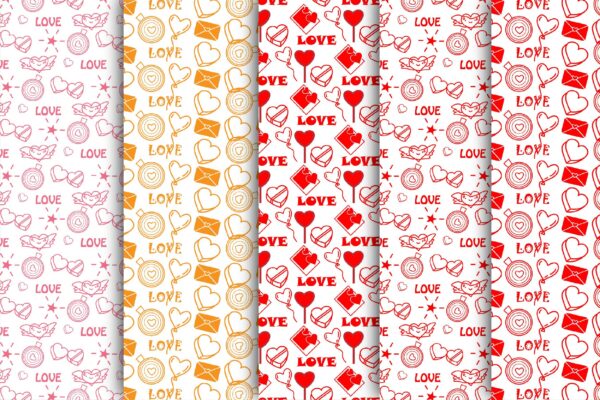 Mockup new-02 Watercolor Heart Seamless Pattern | Valentines Digital Paper-09