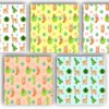 Llama Digital Paper Pack: Boho Cactus Aztec Seamless Patterns-06