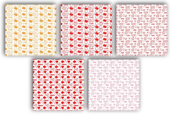Mockup new-04 Watercolor Heart Seamless Pattern | Valentines Digital Paper-09