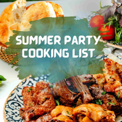 Summer Party Cooking List