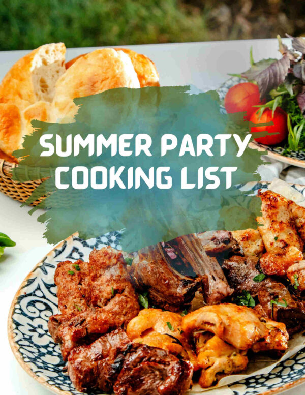 Summer Party Cooking List