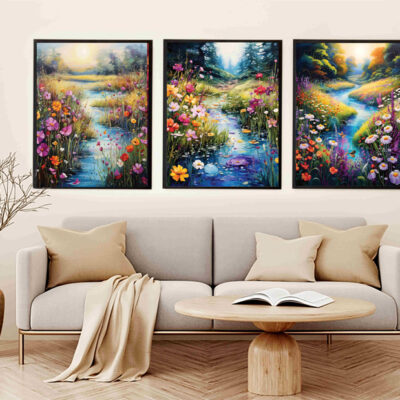 Flower Wall Art Set