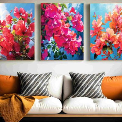 Abstract Flower Wall Art