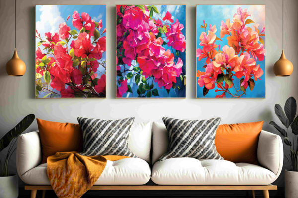 Abstract Flower Wall Art