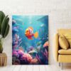 Colorful Fish And Framed Ocean Wall Art-057