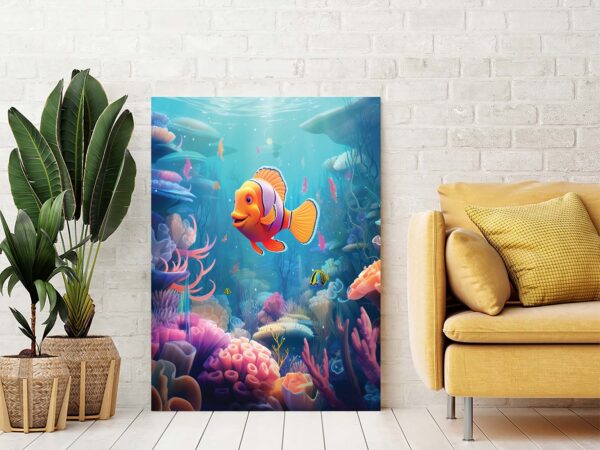 Colorful Fish And Framed Ocean Wall Art-057