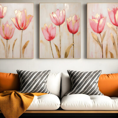 Flower Wall Art Set of 3
