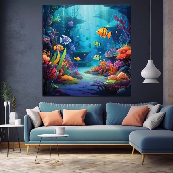 Marine Nature Scene Canvas Decoration Wall art-055