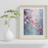 Blossom Texture Wall Art Elegant Petal Painting on Canvas Set-050