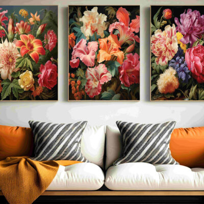 Floral Wall Art Set