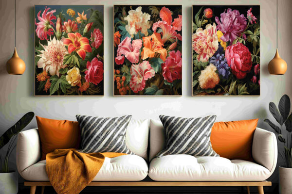 Floral Wall Art Set