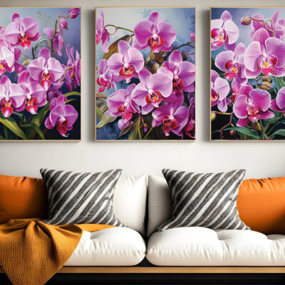 Abstract Flower Wall Art