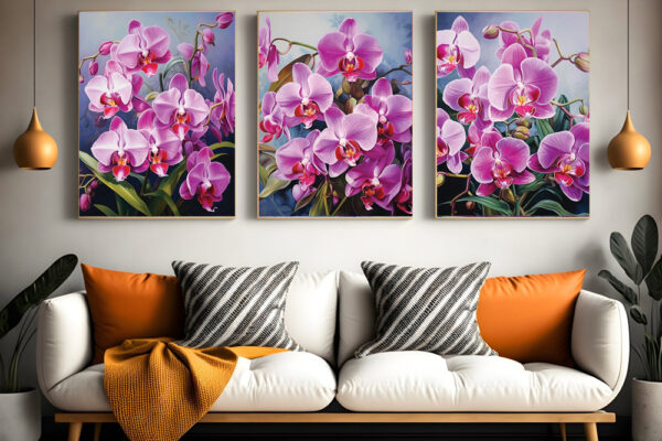Abstract Flower Wall Art
