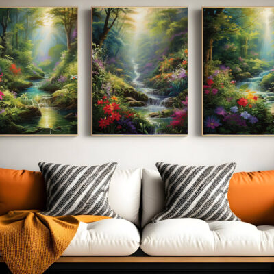 Abstract Colorful Natural Scenery Wall Art