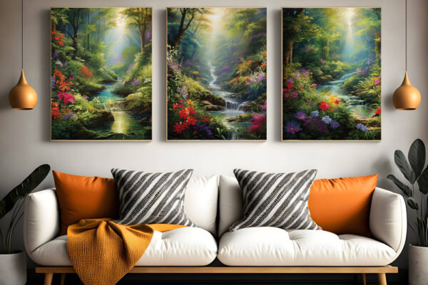 Abstract Colorful Natural Scenery Wall Art