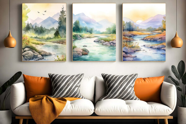 Abstract Mountain Printable Art