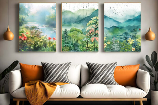 Abstract Mountain Printable Art