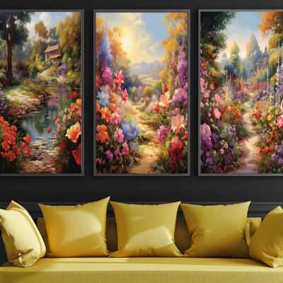 Abstract Floral Wall Art