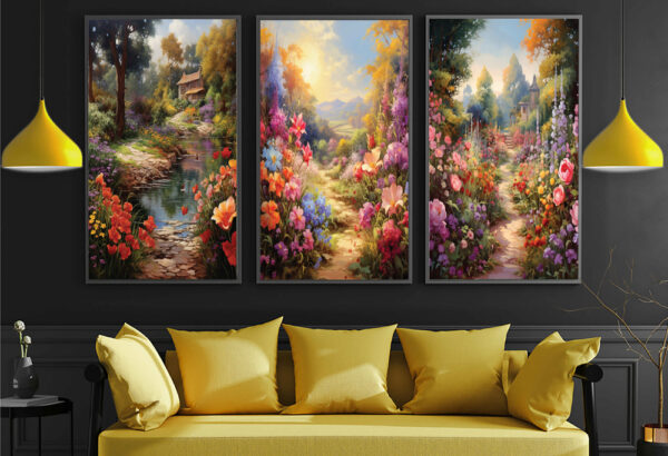 Abstract Floral Wall Art