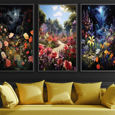 Floral Wall Art Set