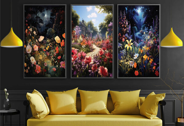 Floral Wall Art Set
