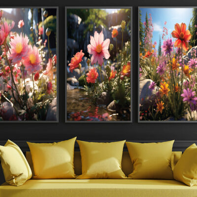Floral Wall Art Set