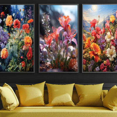 Abstract Flower Wall Paper