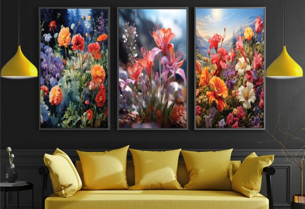 Abstract Flower Wall Paper