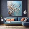 Floral Painting Blossom Textured Wall Art-040