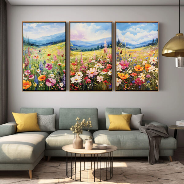 Abstract Floral Wall Art