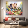 Cottage Garden House Wall Art 035