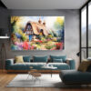 Cottage Garden House Wall Art 035