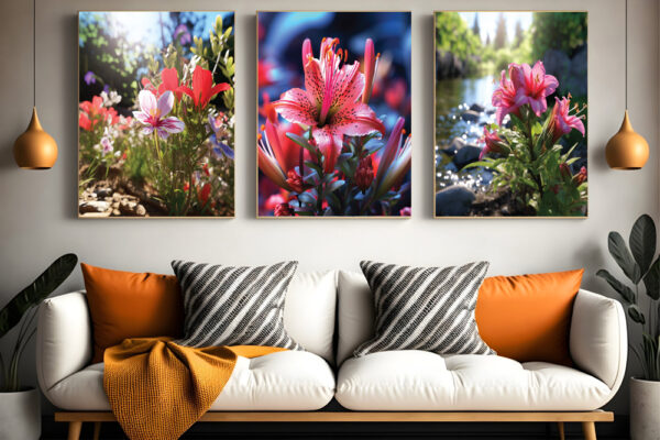 Floral Wall Art Set