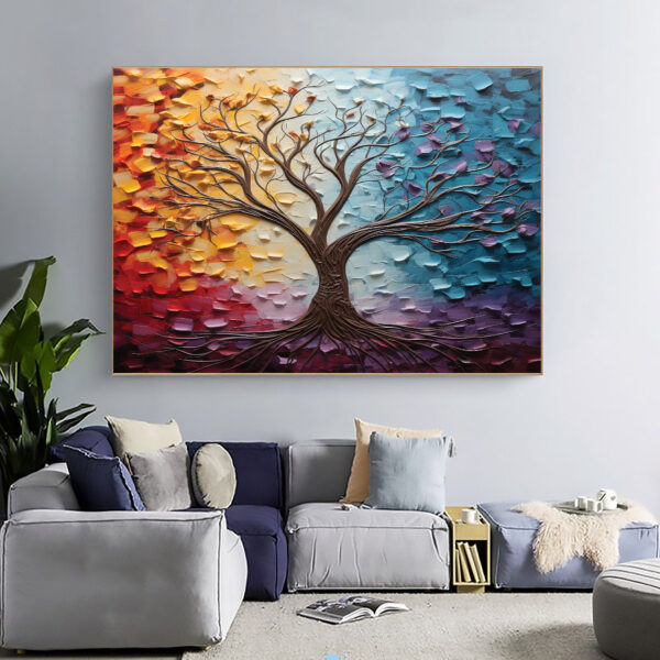 Modern Heavy Textured Wall Art Set 032