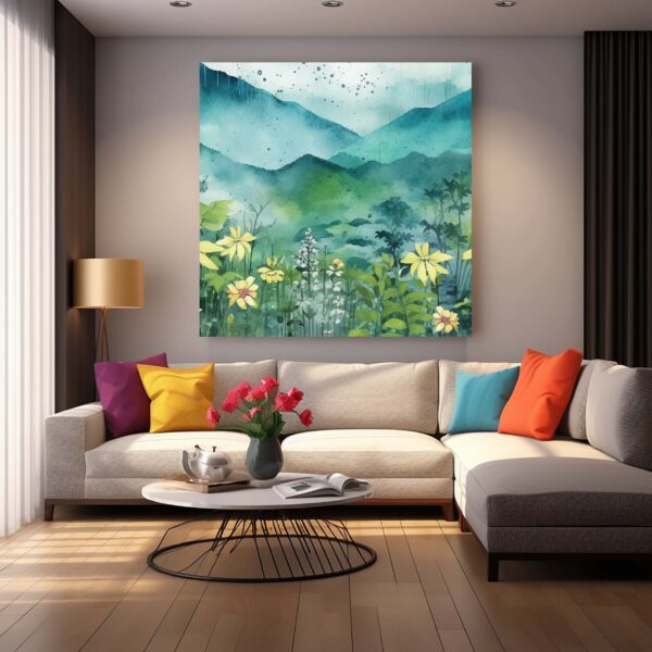 Abstract Mountain  Natural Scenery Wall Art Set 023