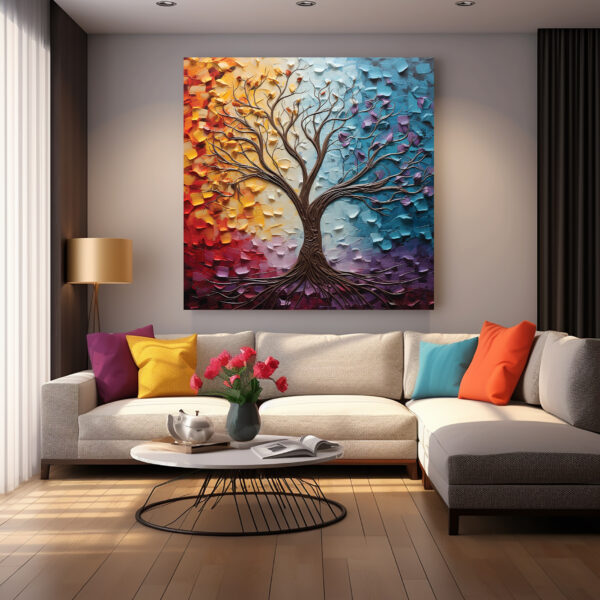 Modern Heavy Textured Wall Art Set 032
