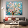 Nature Painting Forest Texture Wall Art  & Living Room Wall Decor Set-049